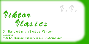 viktor vlasics business card